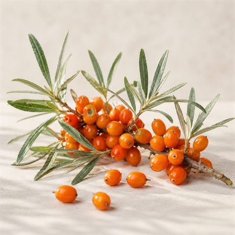 Orange Sanddornbeeren