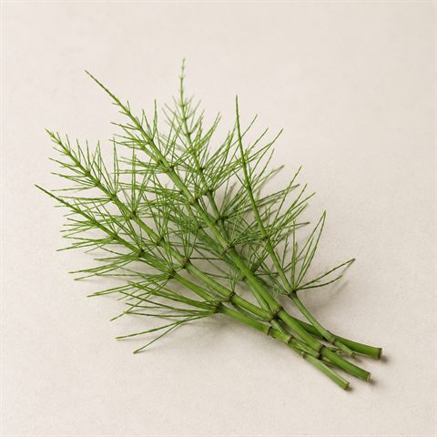 Equiseto (coda cavallina), steli verdi essiccati.
