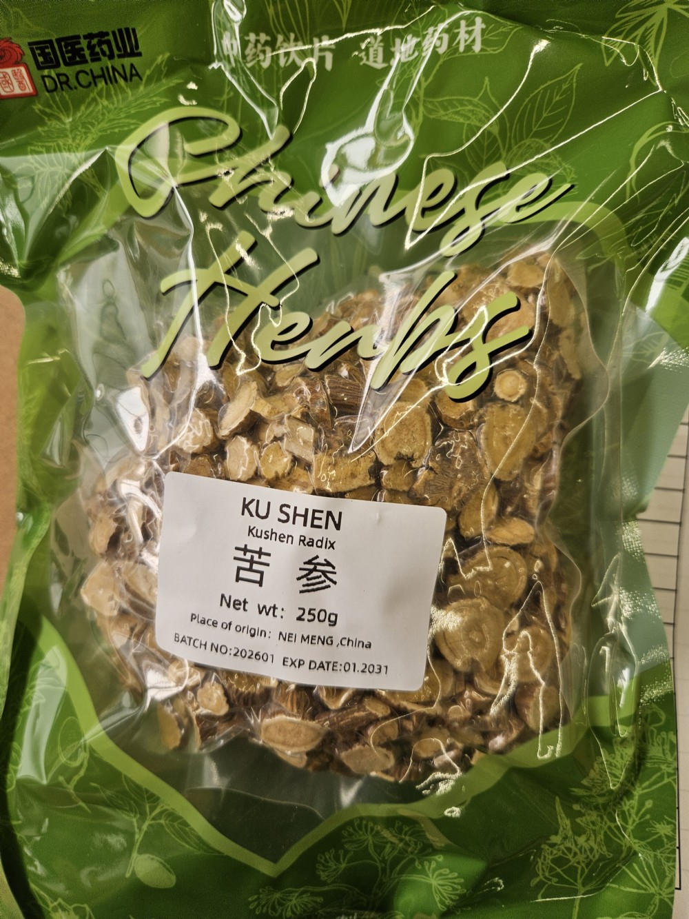 Bittere sophora-wortel